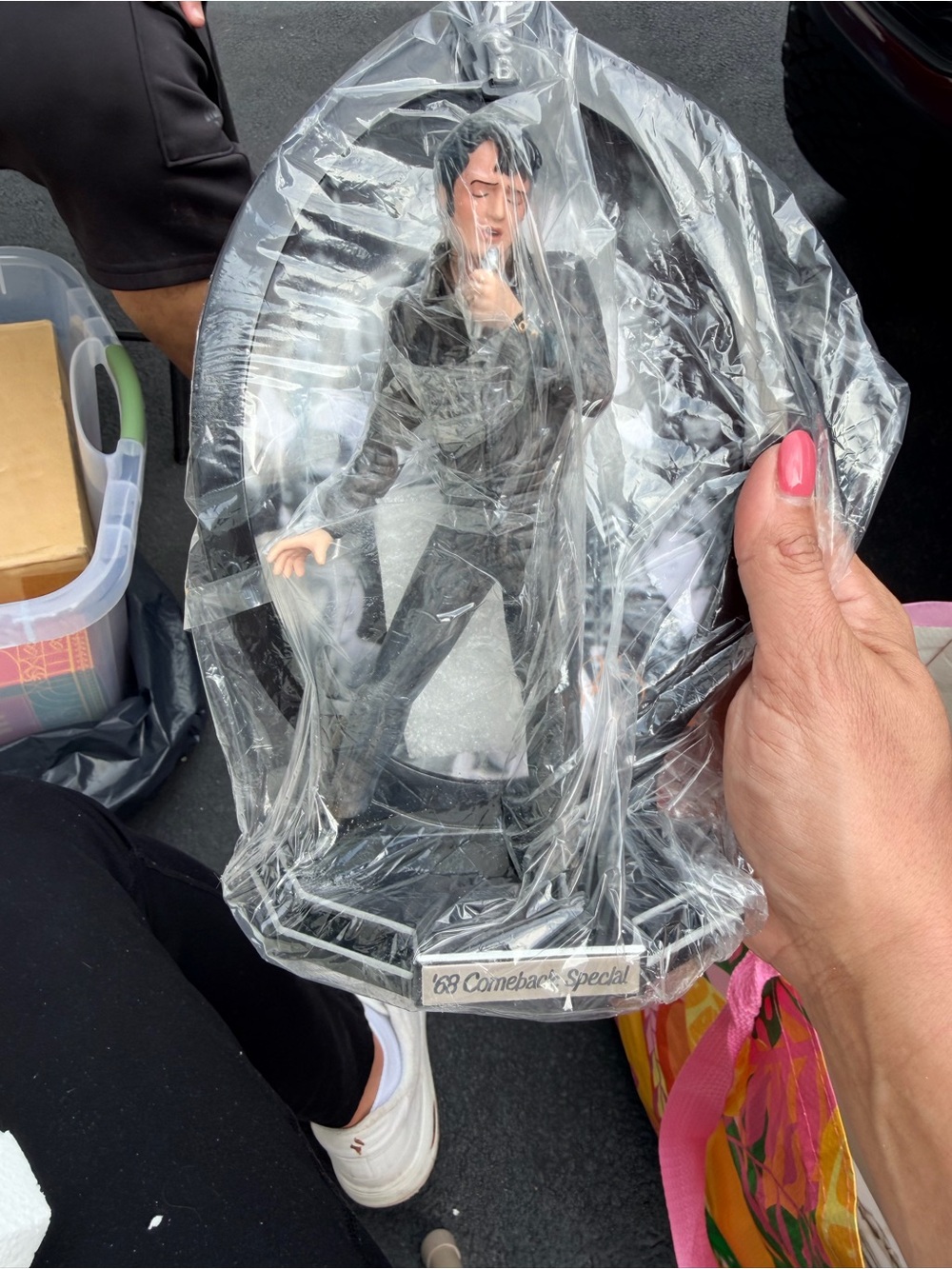 New Elvis Presley ’68 Comeback Special Figurine Black Leather Collectible Statue